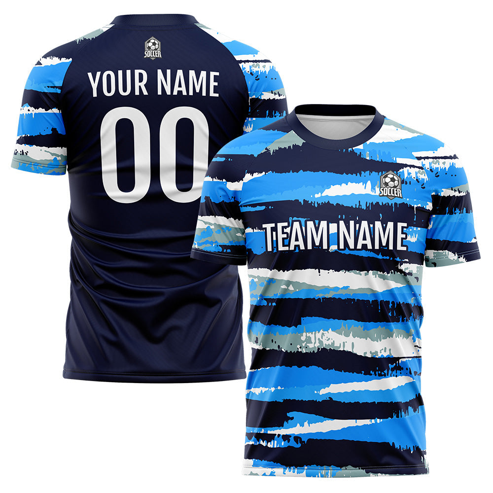 Custom Soccer Jerseys for Men Women Personalized Soccer Uniforms for Adult and Kid Blue enthsush