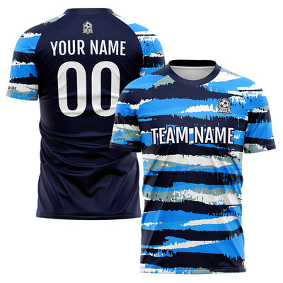 Custom Soccer Jerseys for Men Women Personalized Soccer Uniforms for Adult and Kid Blue enthsush