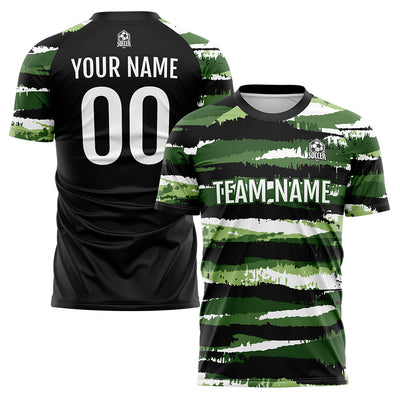 Custom Soccer Jerseys for Men Women Personalized Soccer Uniforms for Adult and Kid Green enthsush