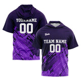 Custom Purple Sleeve Hoodies for Men Women Shirts with Hoods Printed Name Logo