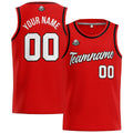 Custom Stitched Basketball Jersey for Men, Women  And Kids Red-Black enthsush