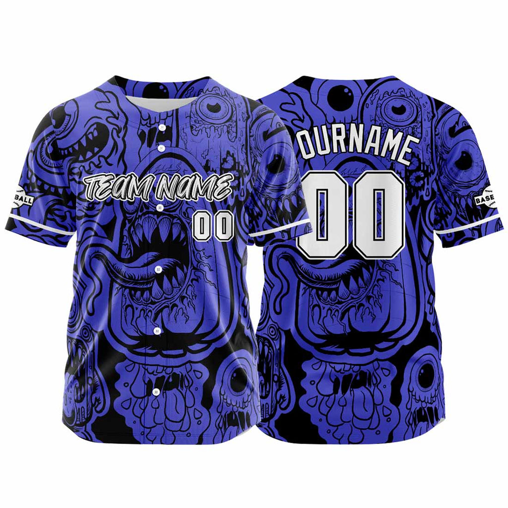 Custom Baseball Uniforms High-Quality for Adult Kids Optimized for Performance Monster-Blue enthsush