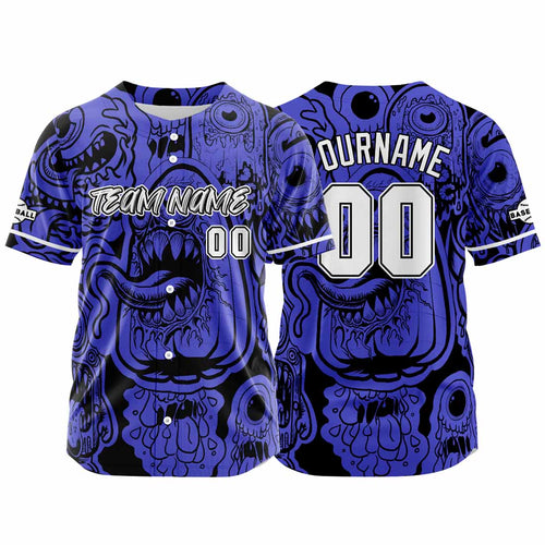 Custom Baseball Uniforms High-Quality for Adult Kids Optimized for Performance Monster-Blue enthsush