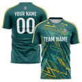 Custom Soccer Jerseys for Men Women Personalized Soccer Uniforms for Adult and Kid Green enthsush
