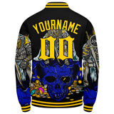 Custom Varsity Jacket Letterman jacket for Men, Women and Youth Royal Yellow