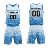 Custom Basketball Jersey Uniform Suit Printed Your Logo Name Number Blue