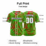Custom Baseball Uniforms High-Quality for Adult Kids Optimized for Performance Witch-Green&Red