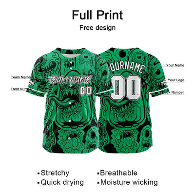 Custom Baseball Uniforms High-Quality for Adult Kids Optimized for Performance Monster-Green enthsush