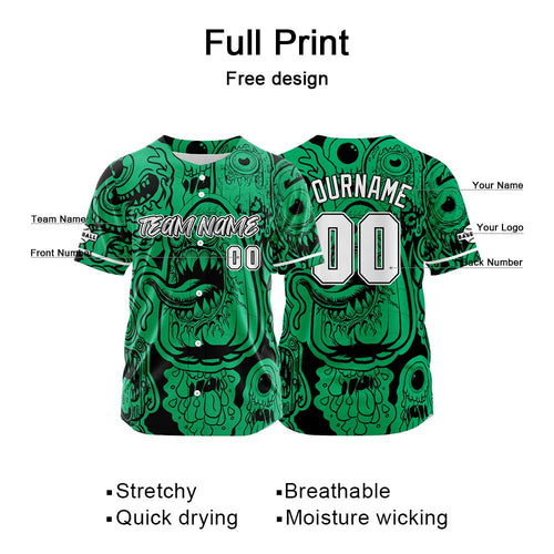 Custom Baseball Uniforms High-Quality for Adult Kids Optimized for Performance Monster-Green enthsush