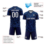 Custom Dark Blue Soccer Jerseys for Men Women Personalized Soccer Uniforms for Adult and Kid