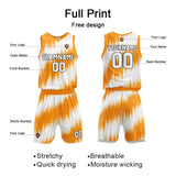 Custom Basketball Jersey Uniform Suit Printed Your Logo Name Number Orange
