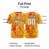 Custom Baseball Uniforms High-Quality for Adult Kids Optimized for Performance Witch-Yellow&Red