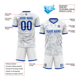 Custom Soccer Jerseys for Men Women Personalized Soccer Uniforms for Adult and Kid Gray&White