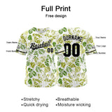 Custom Full Print Design Authentic Baseball Jersey chartreuse