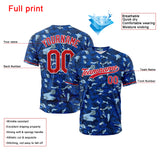 Custom Full Print Design Authentic Baseball Jersey royal camouflage