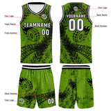 Custom Green Black Basketball Jersey Uniform Suit Printed Your Logo Name Number