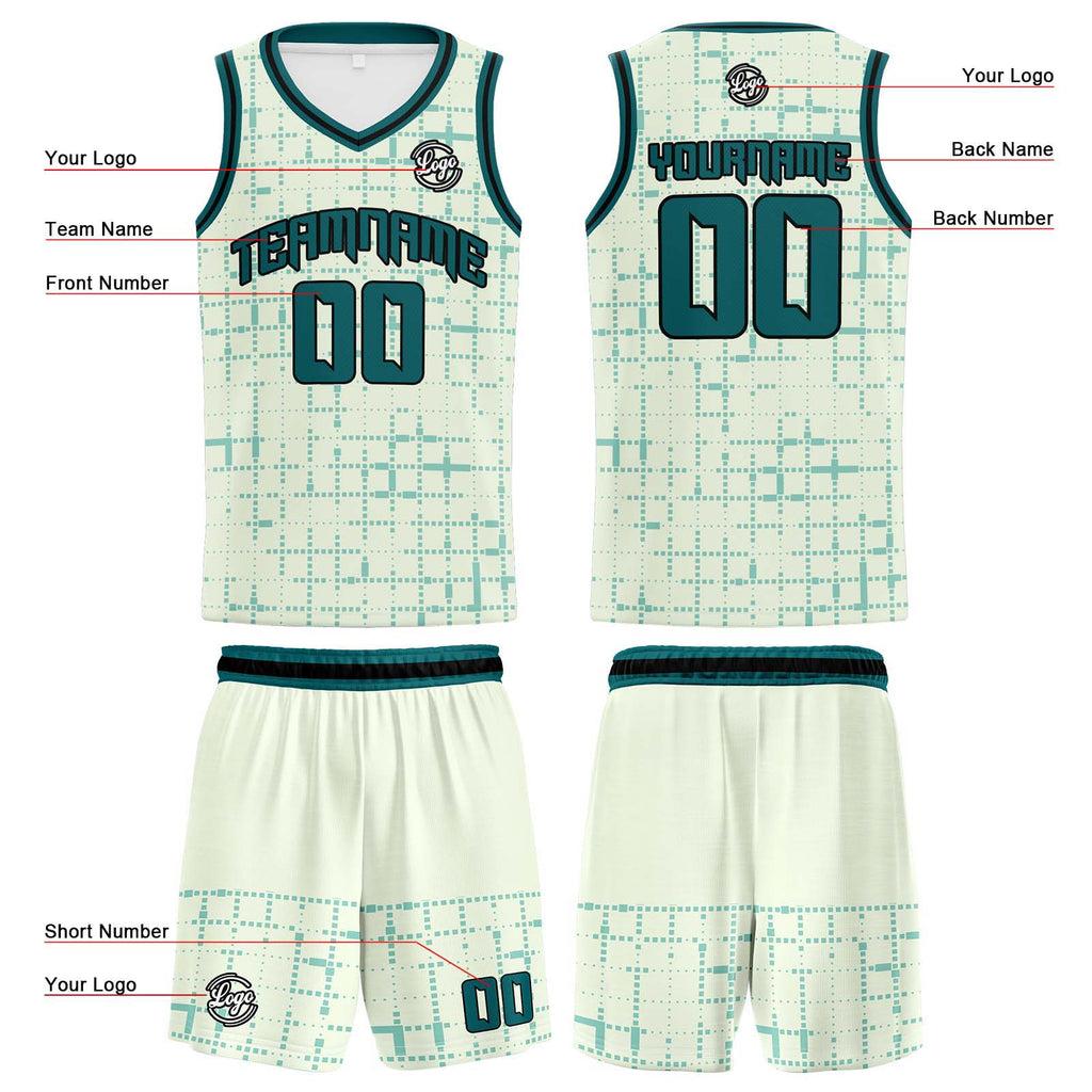 Custom Light Green Basketball Jersey Uniform Suit Printed Your Logo Name Number enthsush