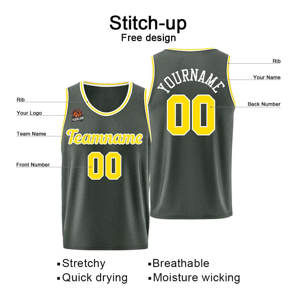 Custom Basketball Jersey for Men &Women & Kid, Athletic Uniform Personalized Stitched Team Name Number Logo enthsush