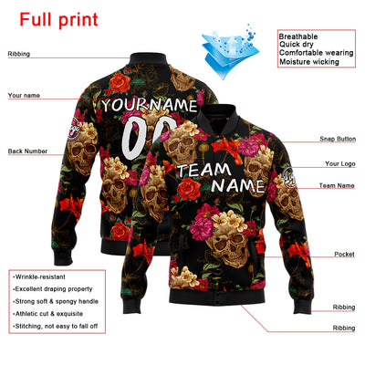 Personalized Custom Men's Jacket Customize Your Team Name, Logo, and Number enthsush