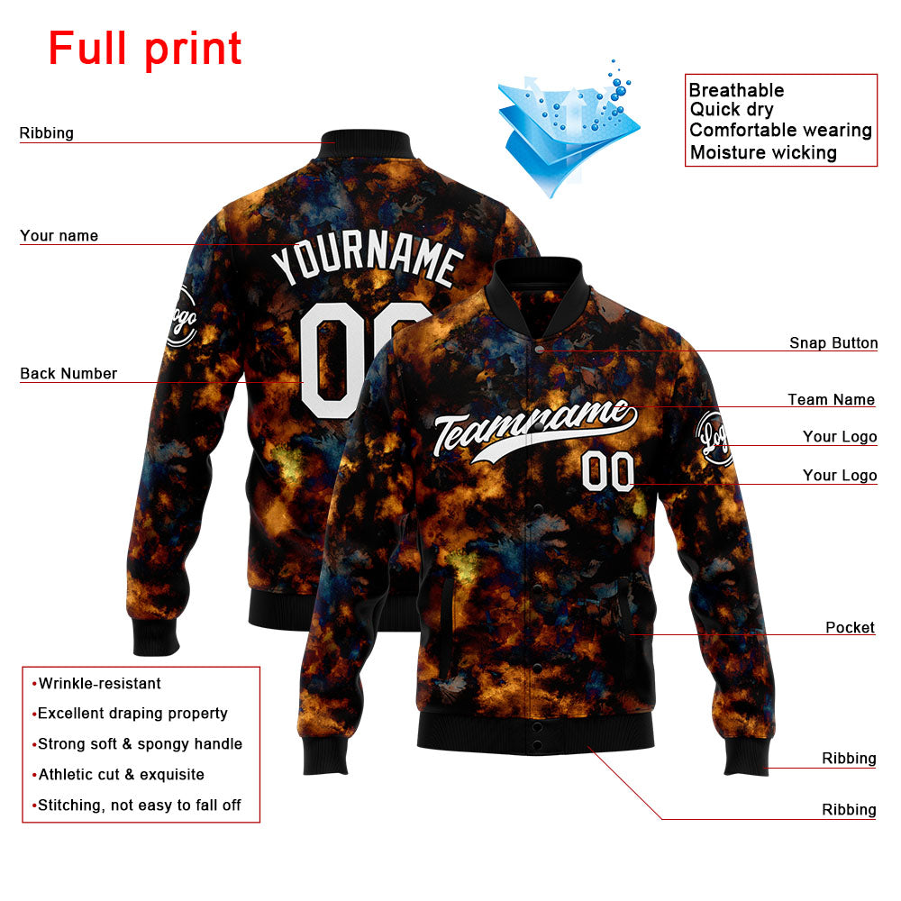 Personalized Custom Men's Jacket Customize Your Team Name, Logo, and Number enthsush