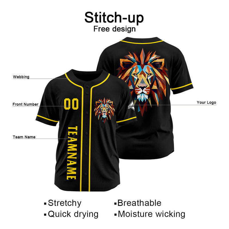 Custom Baseball Uniforms High-Quality for Adult Kids Optimized for Performance Black
