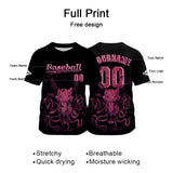 Custom Black Baseball Jersey Personalized Baseball Shirt for Men Women Kids Youth