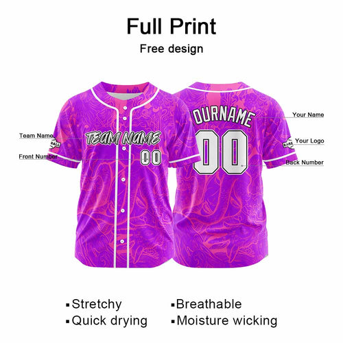 Custom Baseball Uniforms High-Quality for Adult Kids Optimized for Performance Witch-Rose&Pink enthsush