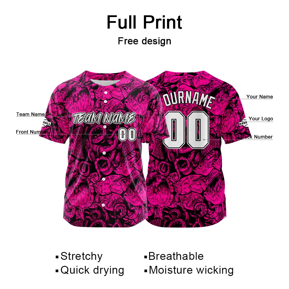 Custom Baseball Uniforms High-Quality for Adult Kids Optimized for Performance Seabed-Rose enthsush
