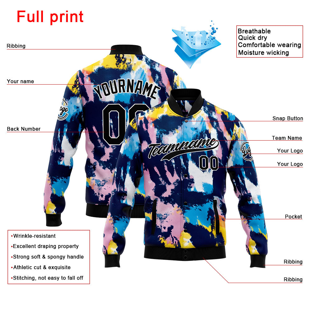 Personalized Custom Men's Jacket Customize Your Team Name, Logo, and Number enthsush