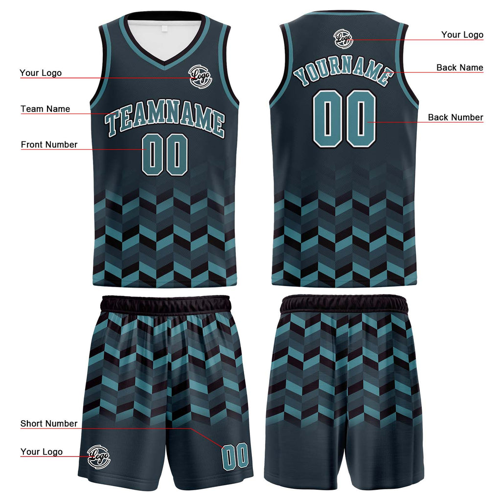 Custom Prussian Blue Basketball Jersey Uniform Suit Printed Your Logo Name Number enthsush