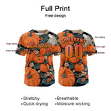 Custom Orange Baseball Jersey Personalized Baseball Shirt for Men Women Kids Youth