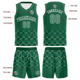 Custom Green Basketball Jersey Uniform Suit Printed Your Logo Name Number