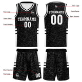 Custom Black Reversible Basketball Suit for Adults and Kids Personalized Jersey