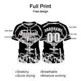 Custom Black Baseball Jersey Personalized Baseball Shirt for Men Women Kids Youth