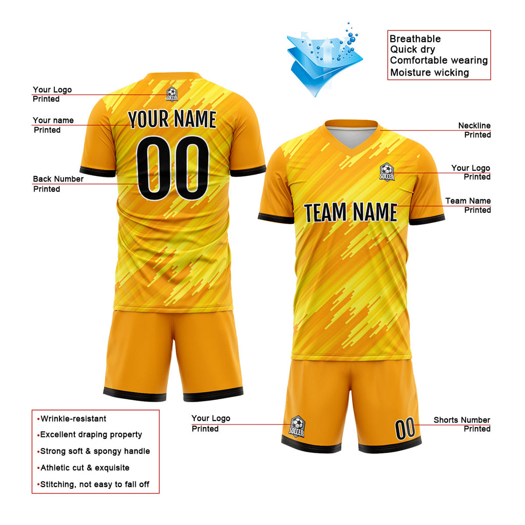 Custom Orange Soccer Jerseys for Men Women Personalized Soccer Uniforms for Adult and Kid enthsush