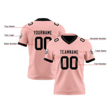 Custom Pink Black Reversible Gradient Football Jersey Personalized Football Shirts for Men Women  Printed Team Name Number Logo