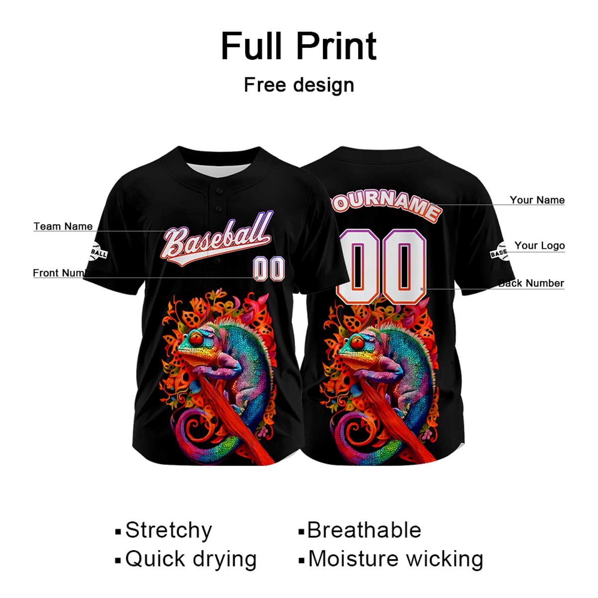 Custom Black Baseball Jersey Personalized Baseball Shirt for Men Women Kids Youth enthsush