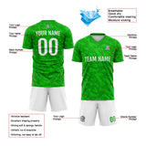 Custom Green Black Soccer Jerseys for Men Women Personalized Soccer Uniforms for Adult and Kid