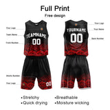 Custom Basketball Jersey Uniform Suit Printed Your Logo Name Number Red