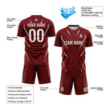 Custom Dark Red Soccer Jerseys for Men Women Personalized Soccer Uniforms for Adult and Kid