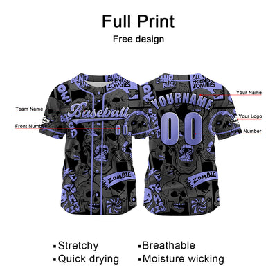 Custom Gray Jersey Personalized Baseball Shirt for Men Women Kids Youth enthsush