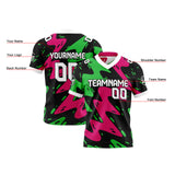 Custom Black Rose Reversible Gradient Football Jersey Personalized Football Shirts for Men Women  Printed Team Name Number Logo