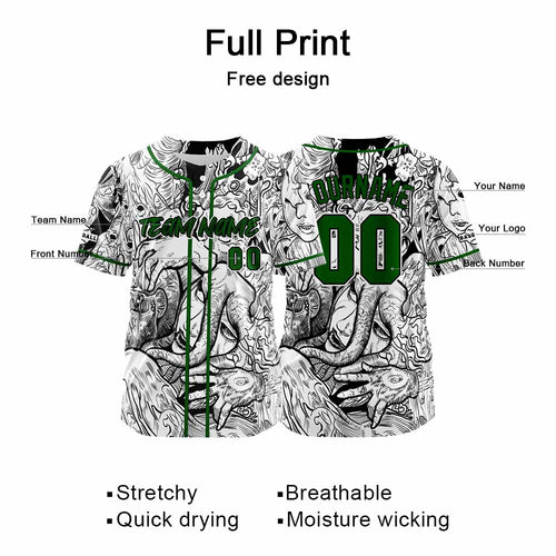 Custom Baseball Uniforms High-Quality for Adult Kids Optimized for Performance Witch-White enthsush