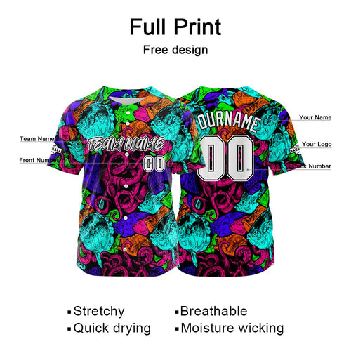 Custom Baseball Uniforms High-Quality for Adult Kids Optimized for Performance Seabed-Teal&Rose enthsush