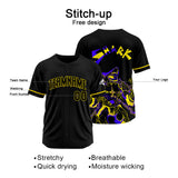 Custom Baseball Uniforms High-Quality for Adult Kids Optimized for Performance Shark-Black&Yellow