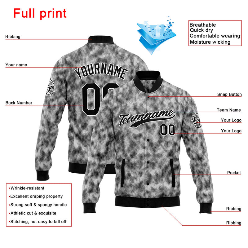 Personalized Custom Men's Jacket Customize Your Team Name, Logo, and Number