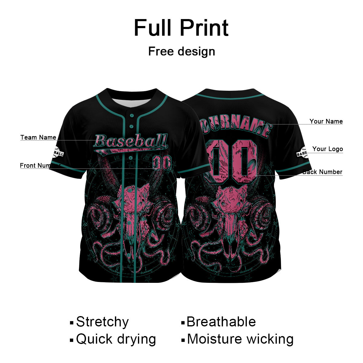 Custom Black Baseball Jersey Personalized Baseball Shirt for Men Women Kids Youth enthsush