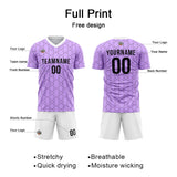 Custom Soccer Jerseys for Men Women Personalized Soccer Uniforms for Adult and Kid Purple-White