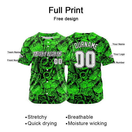 Custom Baseball Uniforms High-Quality for Adult Kids Optimized for Performance Seabed-Green enthsush