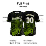 Custom Black Jersey Personalized Baseball Shirt for Men Women Kids Youth